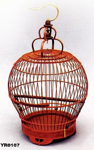 YR0107 decorative bamboo bird cage