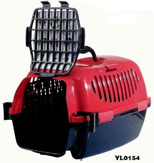 YL0154 classic plastic black and red dog crate