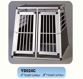 YDO24C portable pet transport cages aluminum dog crate