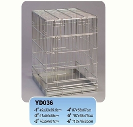 YD036 galvanized wire metal dog crate