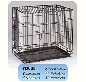 YD035 black wire dog kennels