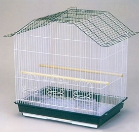 YA186 white wire folding bird breeding cage