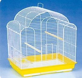 YA184 outdoor white foldable wire plastic round bird breeding cage 
