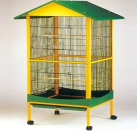 YA142  fold wire bird cage parrot cage with stand