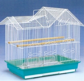 YA040 White iron wire bird cage