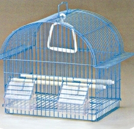 YA022-2 Blue round Metal Bird House