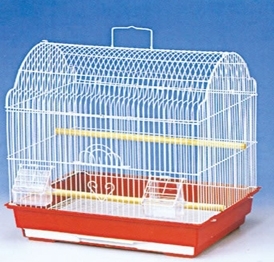YA041 White Color Coated Metal Wire Bird Cage