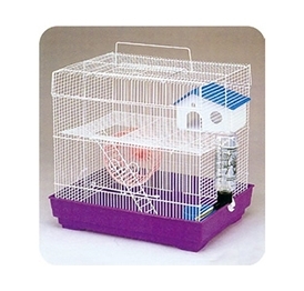 YB007-1  two layer white wire hamster cage
