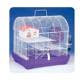 YB005 hamster cage with purple mesh 