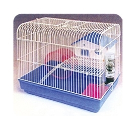 YB051 hamster cage with house and wire mesh ball 