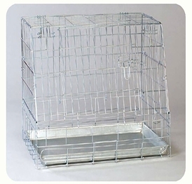 YD023 zinc wire dog cage with iron tray