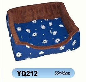 YQ212 pet beds dog bed with super soft plush fur fabric 