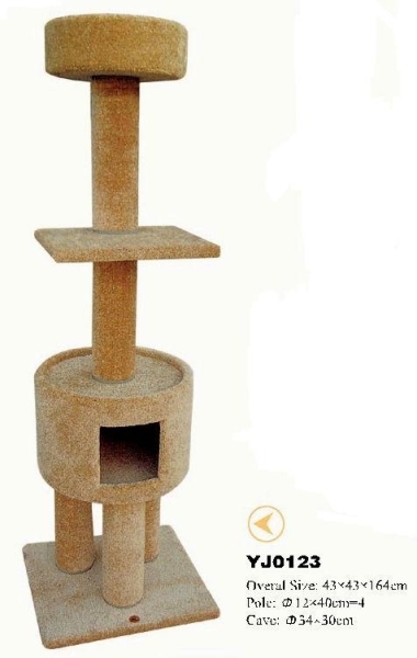 YJ0123 Cat Tower Tree Condo Scratcher Kitten House Hammock Furniture New
