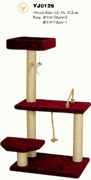 YJ0129 Newest luxury large cat tree cat furniture pet products