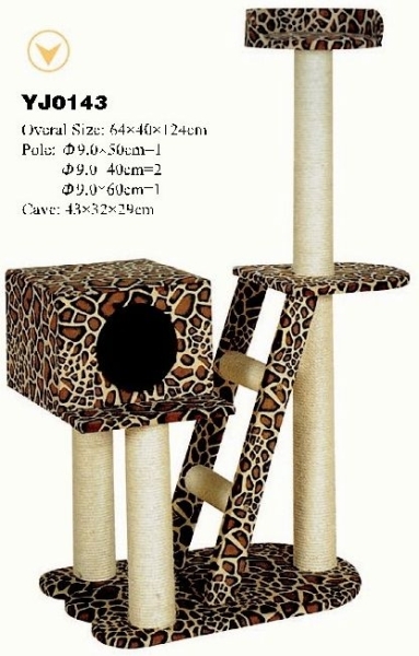 YJ0143 Wholesale 2015 Hot Selling Cat Tree Cat House Sturdy Cat Furniture