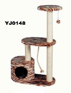 YJ0148 hot sale cat tree furniture with cat toy