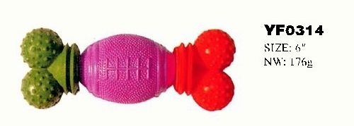 YF0314 squeaky silicone rubber dog toys