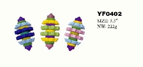 YF0402  rubber toys pet toys