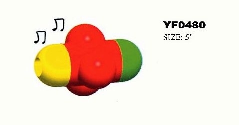 YF0480 Colorful Non-toxic Rubber Pet Toy