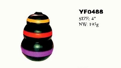 YF0488  TPR Egg Shaped Ball Dog Toy Pet Bite Rubber Toy