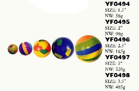 YF0494-YF0498 colorful ball for dog 