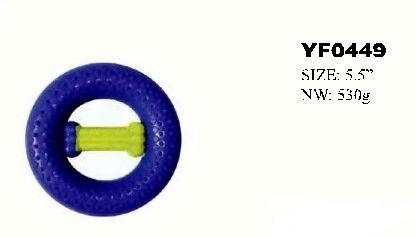 YF0449  Natural Rubber Tyre Shaped Dog Toy