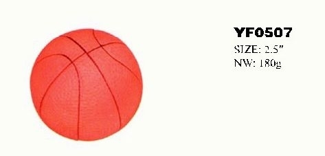 YF0507 rubber basketball toy for dog/small pet toy