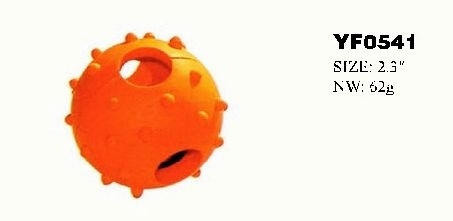 YF0541 Leakage Food Pet Silicone Treat Ball Dog Toy