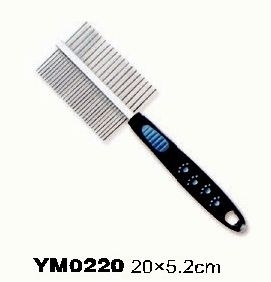 YM0220 Dog cleaning Grooming Hair Remover Tool small Plating comb pet brush