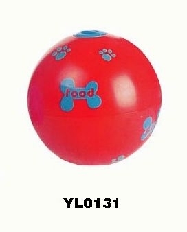 YL0131 QQTOY Squeaky Ball Dog Toys & plastic dog toys ball throw