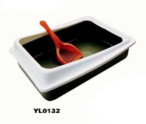 YL0132 dog litter basin with sand scoop dog toilet dog box
