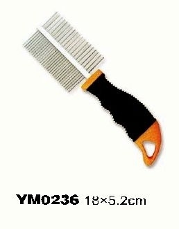 YM0236 Two Sides Teeth Grooming Comb for Pet Dog Cat DUAL Brush Brand New