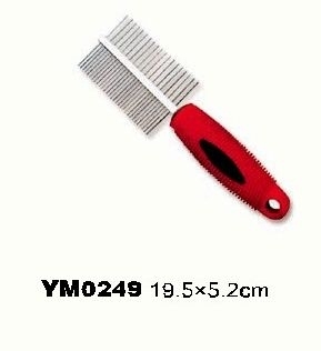 YM0249 Pet grooming steel comb for dog