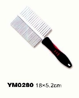 YM0280 2015 New Design PET Asymmetric 2-way Steel Pet Hair Trimmer Comb 
