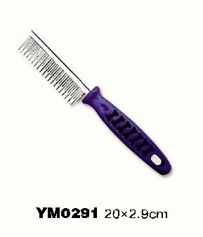 YM0291 New style Stainless Steel Straight Row Pet Comb, Pet Groom  
