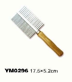 YM0296 double side steel dog comb