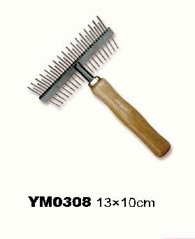 YM0308 Pet rake comb under coat rake comb