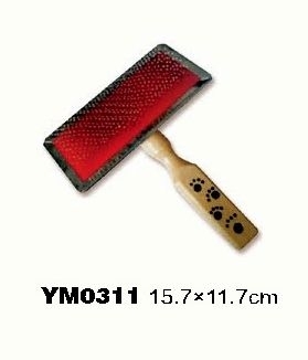 YM0311 pet comb for dog in black 150*100 mm