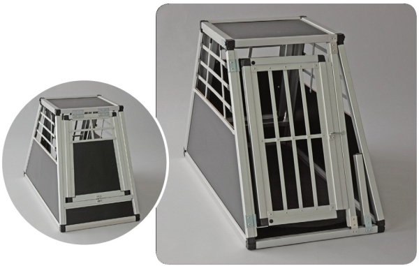 YD024J one door aluminum dog cage