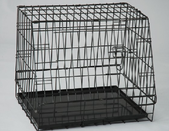 YD076-1 black wire metal dog cage