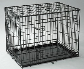 YD058 black wire dog crate pet cage